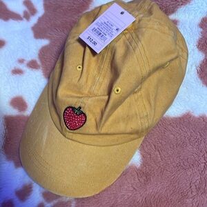 NWT Target Wild Fable Yellow Hat With Strawberry 🍓